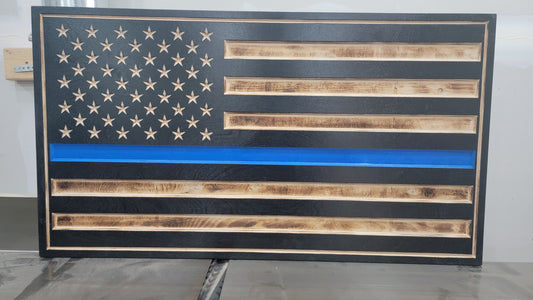 Thin Blue Line Flag